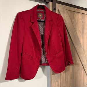 Burgundy Women's Blazer The Limited Outback Red